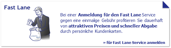 CompanyWash Anmeldung Fast Lane
